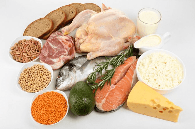 nourriture pour un régime protéiné de 7 jours